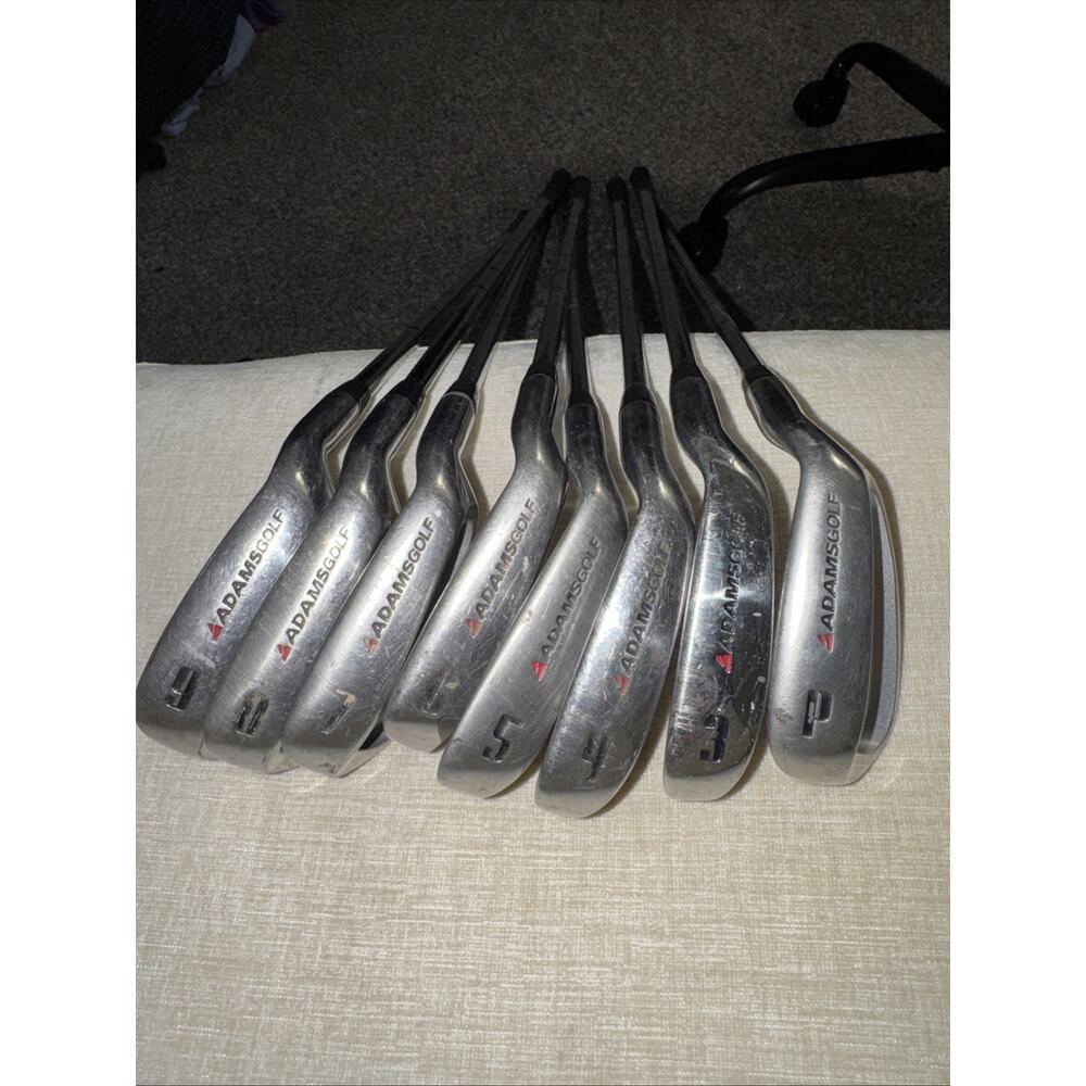 Adams Golf Tight Lies Iron Set 3-9 RH & P And Strong 5 GT Lot Of 9